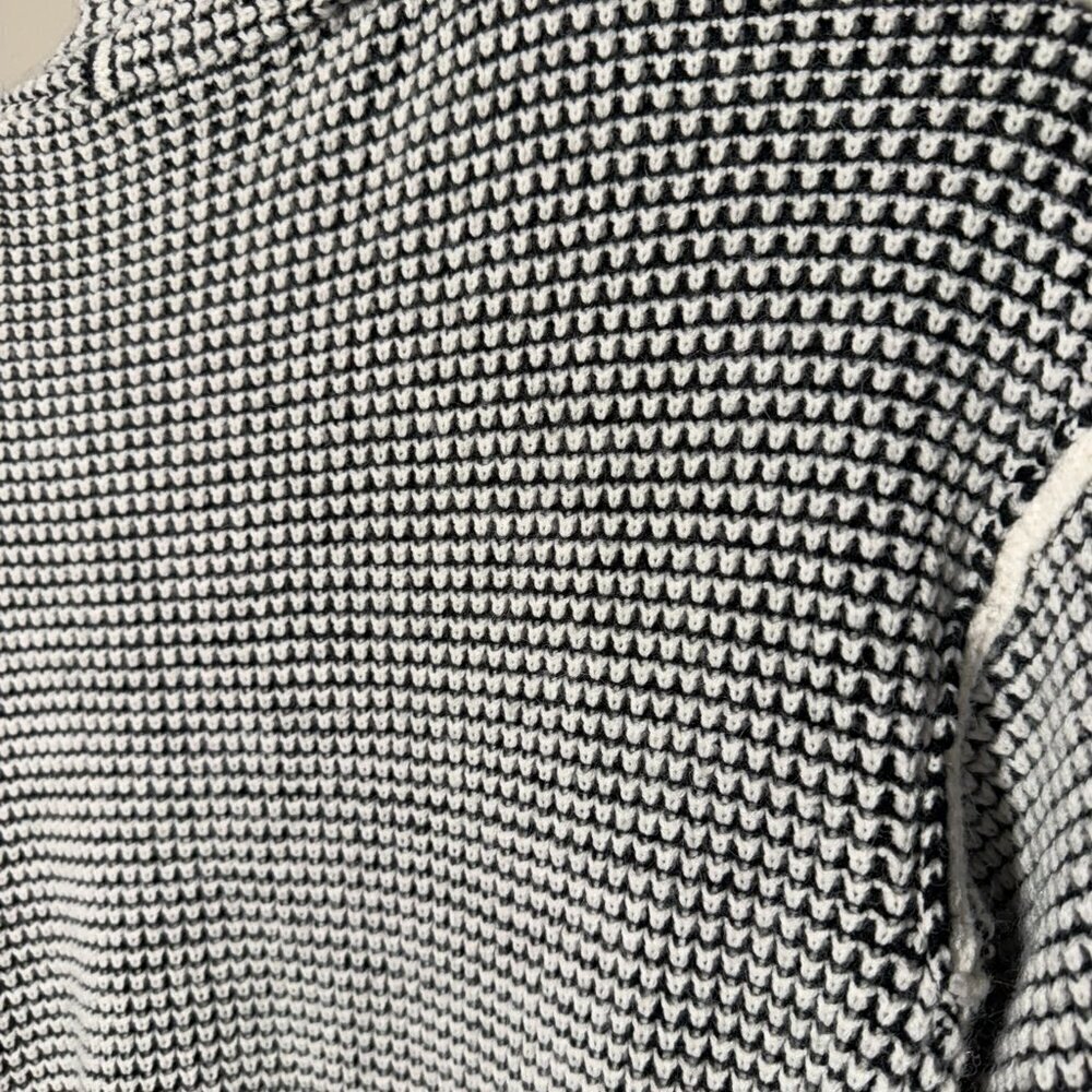 Waffle Style cardigan - black/white - Picture 5 of 7